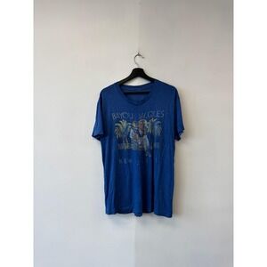 Vintage Bayou Jacques New Orleans Shirt Medium Blue Alligator Tourist Tee Faded